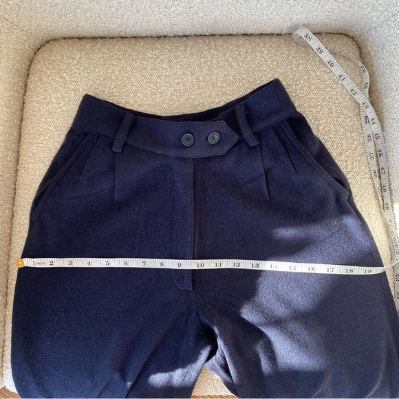 NWT NakedCashmere Hudson Wide Leg Cashmere Trousers 'Midnight' Size S - Picture 10 of 16